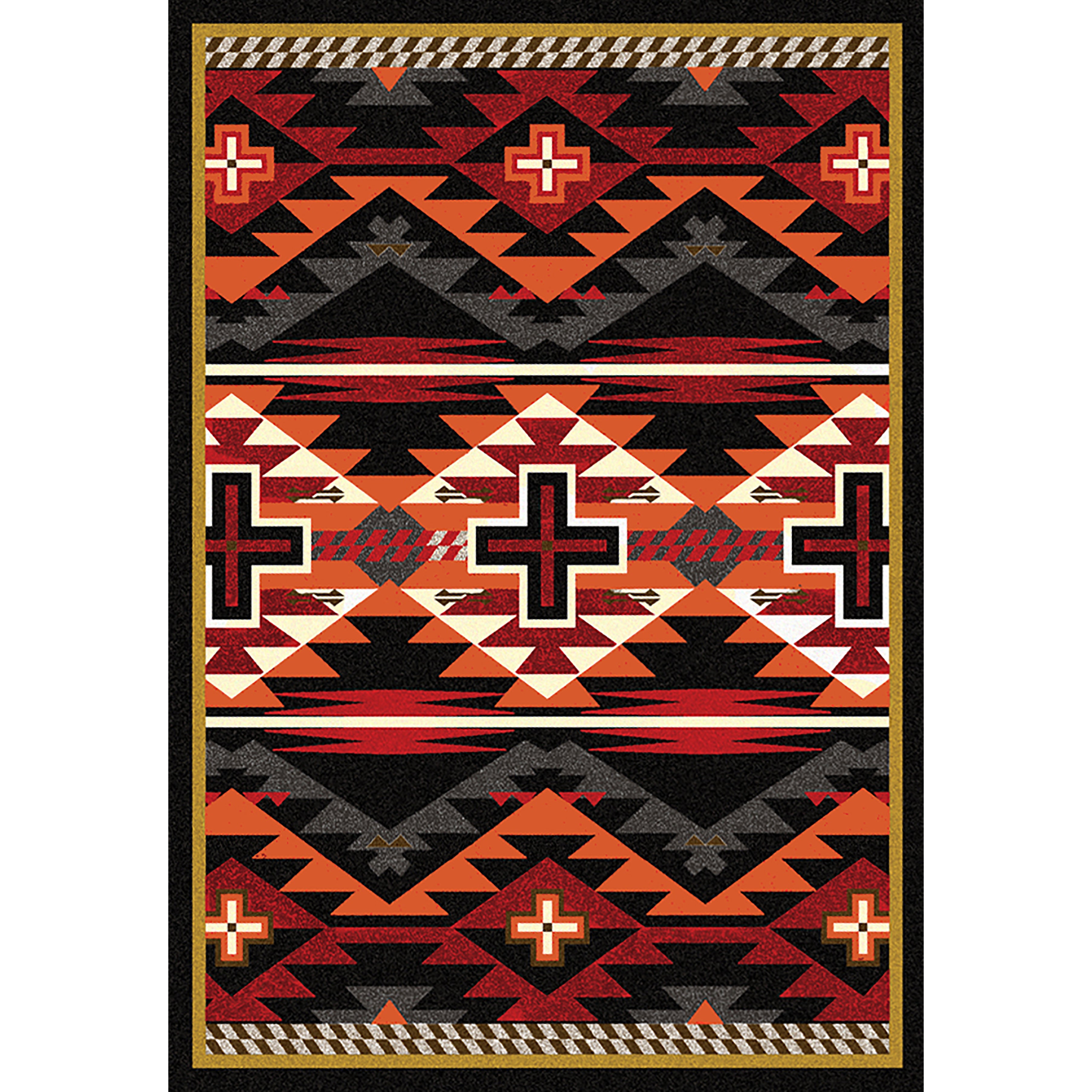 Rustic Cross - Black