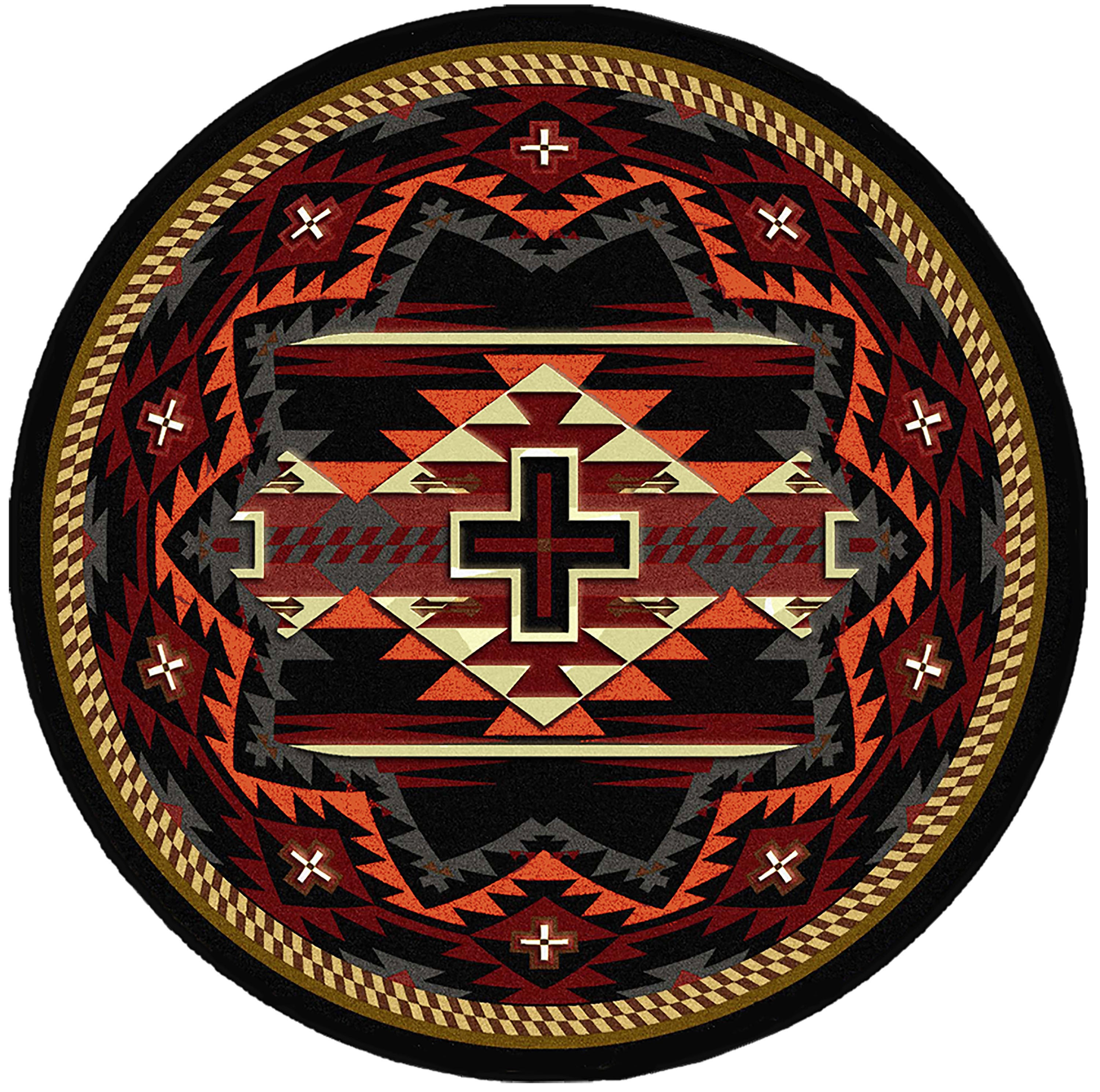 Rustic Cross - Black