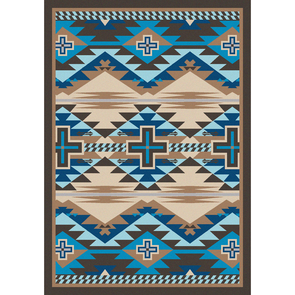 Rustic Cross - Indigo Turquoise