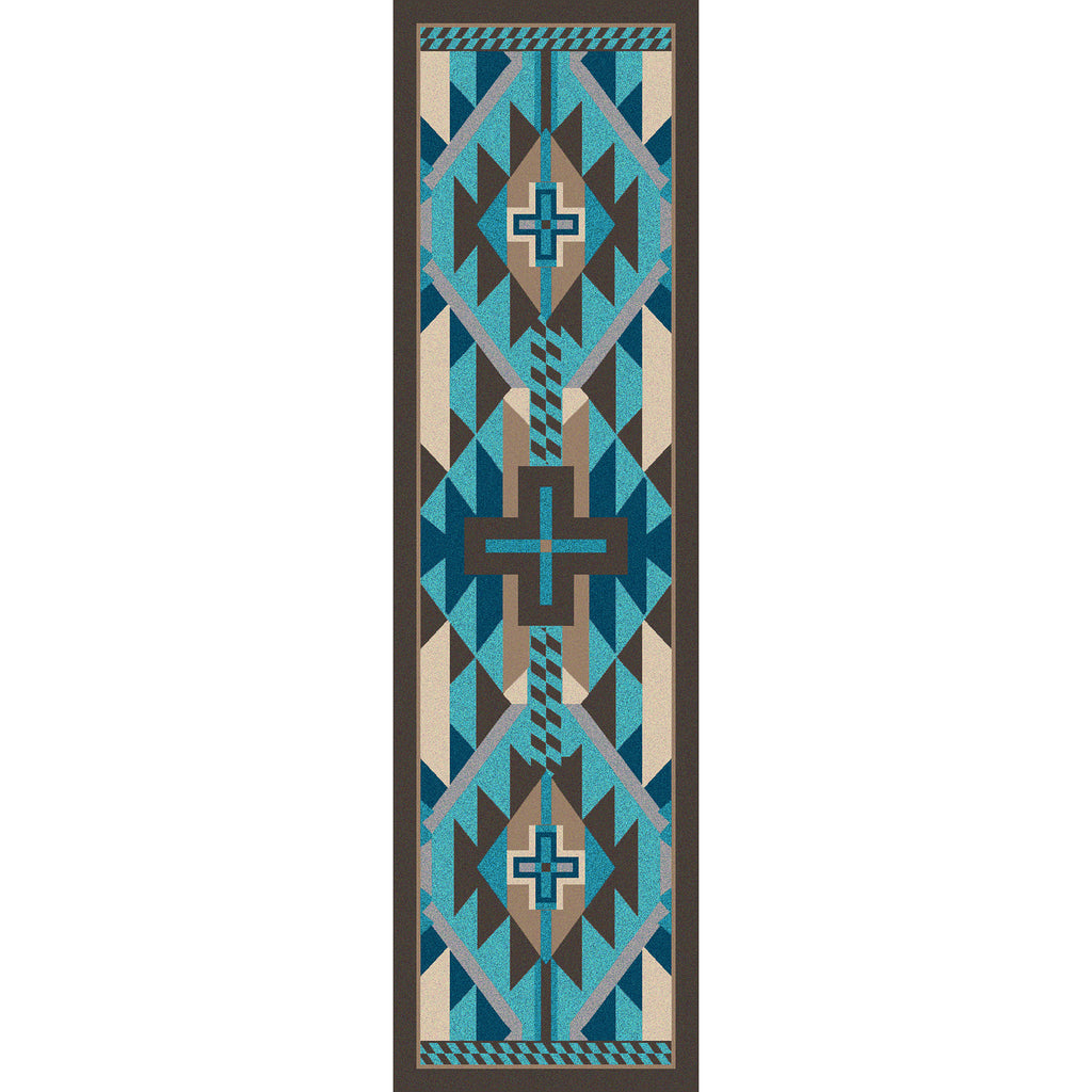 Rustic Cross - Indigo Turquoise
