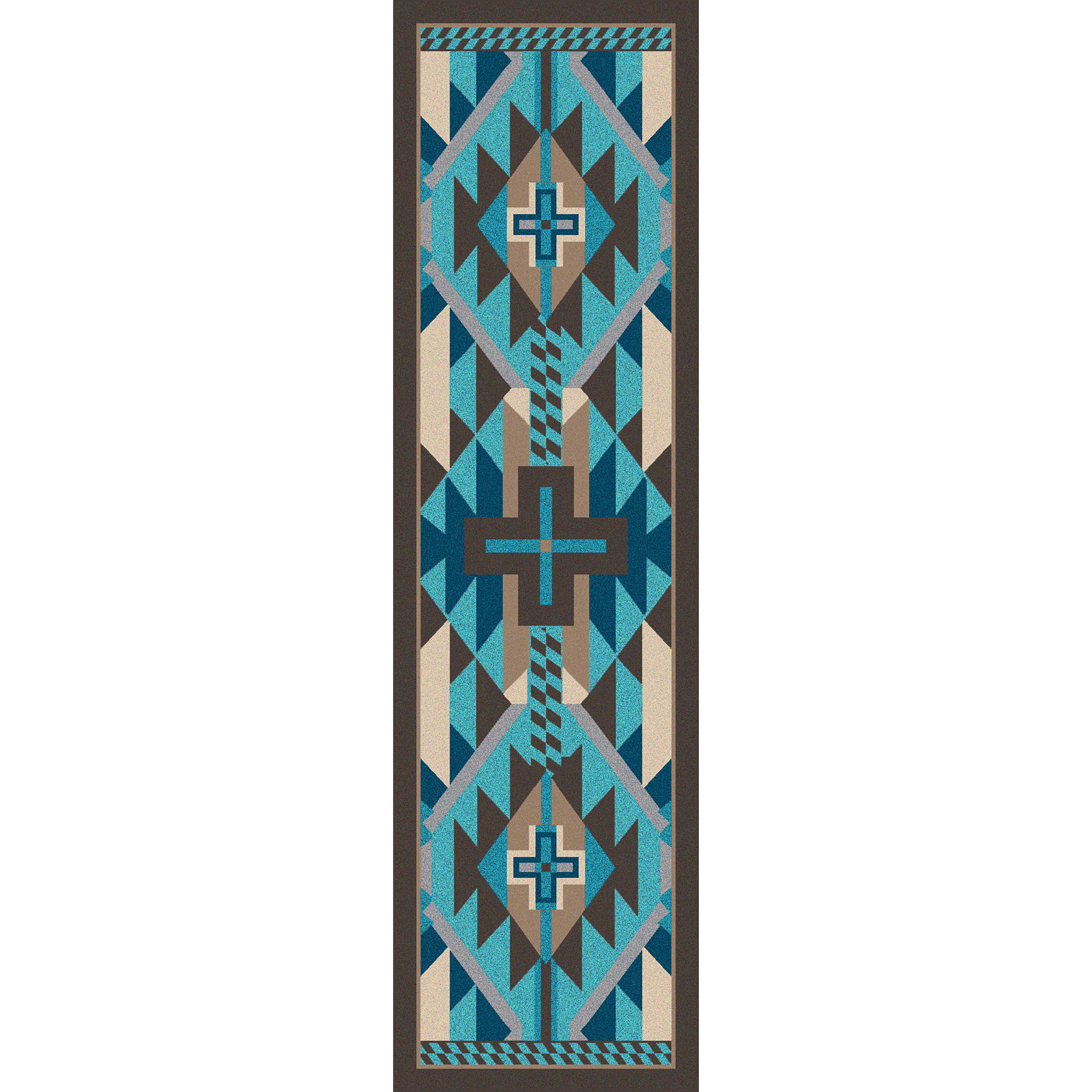 Rustic Cross - Indigo Turquoise