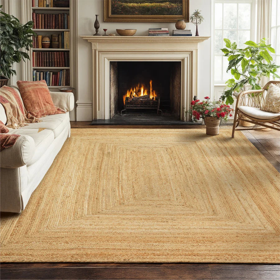 George Premium Hand Spun Jute Braided Area Rug