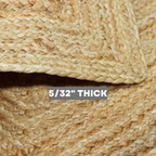 George Premium Hand Spun Jute Braided Area Rug