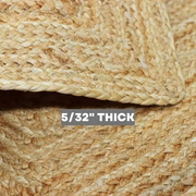 George Premium Hand Spun Jute Braided Area Rug