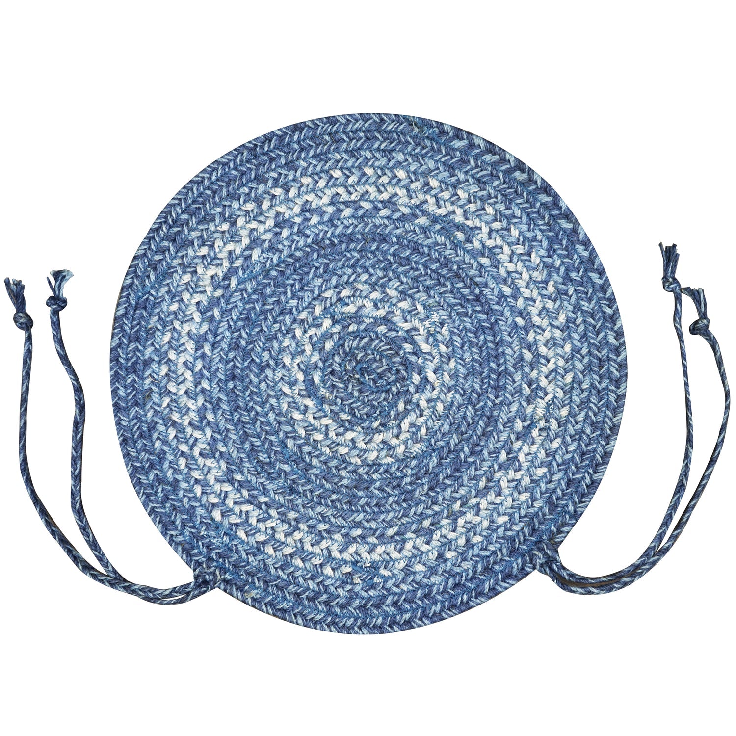 15x15 Denim Chairpad Set of 2