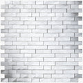 Mythos 3D Brushed Aluminum  Stack Mosaic 12 x 12