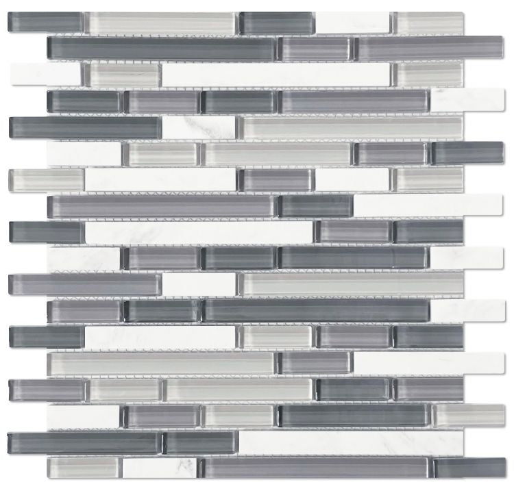 Sea Stack Marble and Glass Mosaic 11.75 x 12
