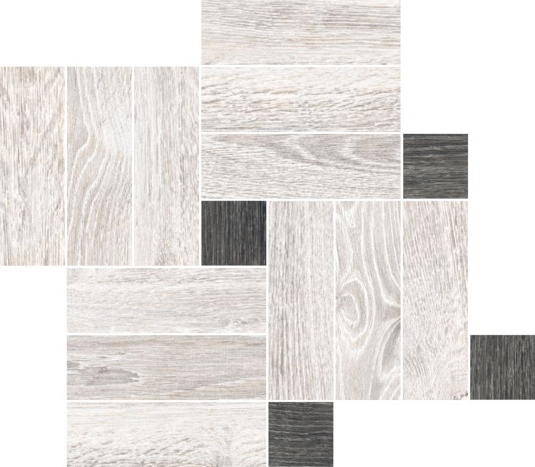 Orto Botanico 10 White Mosaic 14 x 16