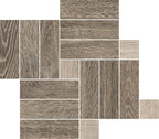 Orto Botanico 03 Walnut Mosaic 14 x 16