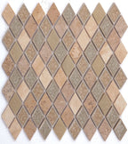 Swiss Diamond Pattern Crackle Mosaic 11.5 x 12.5