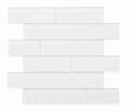 Ripple White Glossy Mosaic Tile 11.75 x 11.75