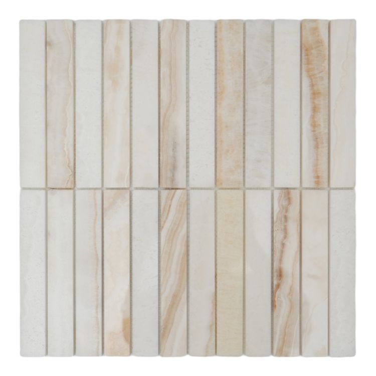Slot Onyx Ivory Mosaic 11.75 x 11.75