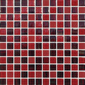 1 x 1 Glass Ruby Mosaic on 11.75 x 12 sheet