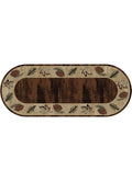 Cumberland Brown 2 x 5 Oval Rugs