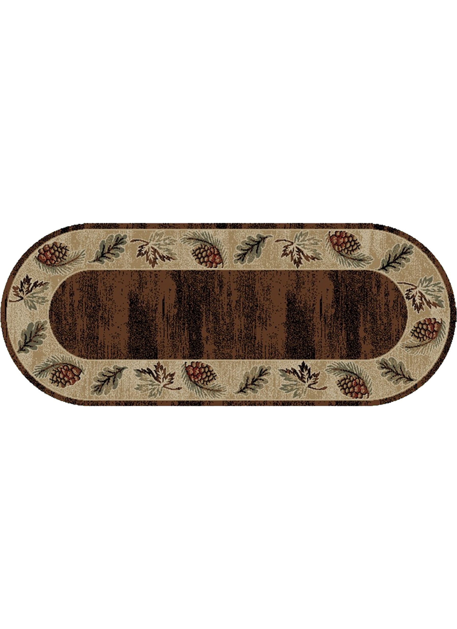 Cumberland Brown 2 x 5 Oval Rugs