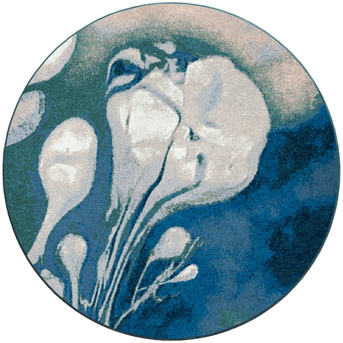 Abstract Jellyfish Ocean Blue