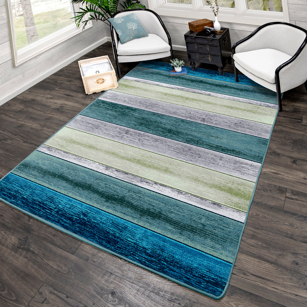 Bungalow Stripe Aqua
