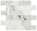 Daphne White, Brick Joint, 2X4, Bevel, Polished Peel N Stick Tile