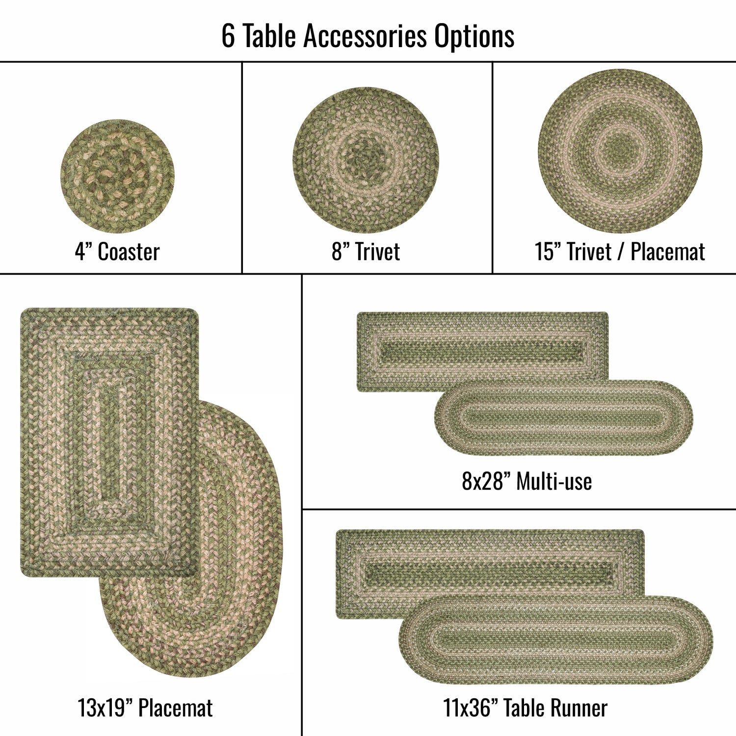 8x28 Stair Treads Grassland Rect Set of 2