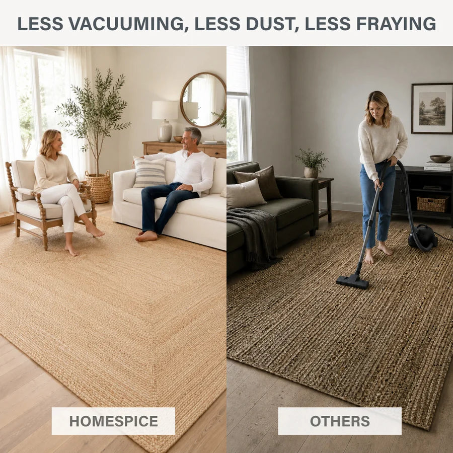 George Premium Hand Spun Jute Braided Area Rug