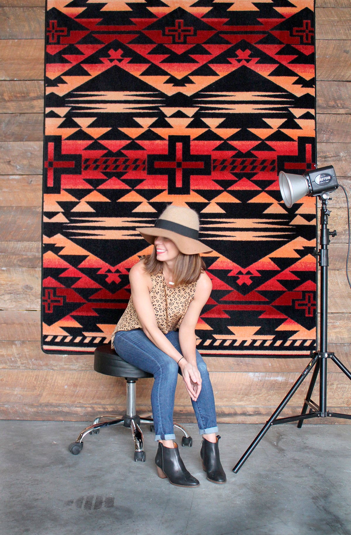 Rustic Cross - Burnt Red