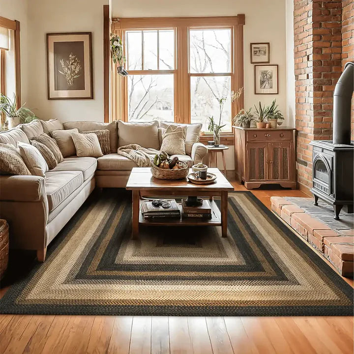 Kilimanjaro Black Braided Jute Rug
