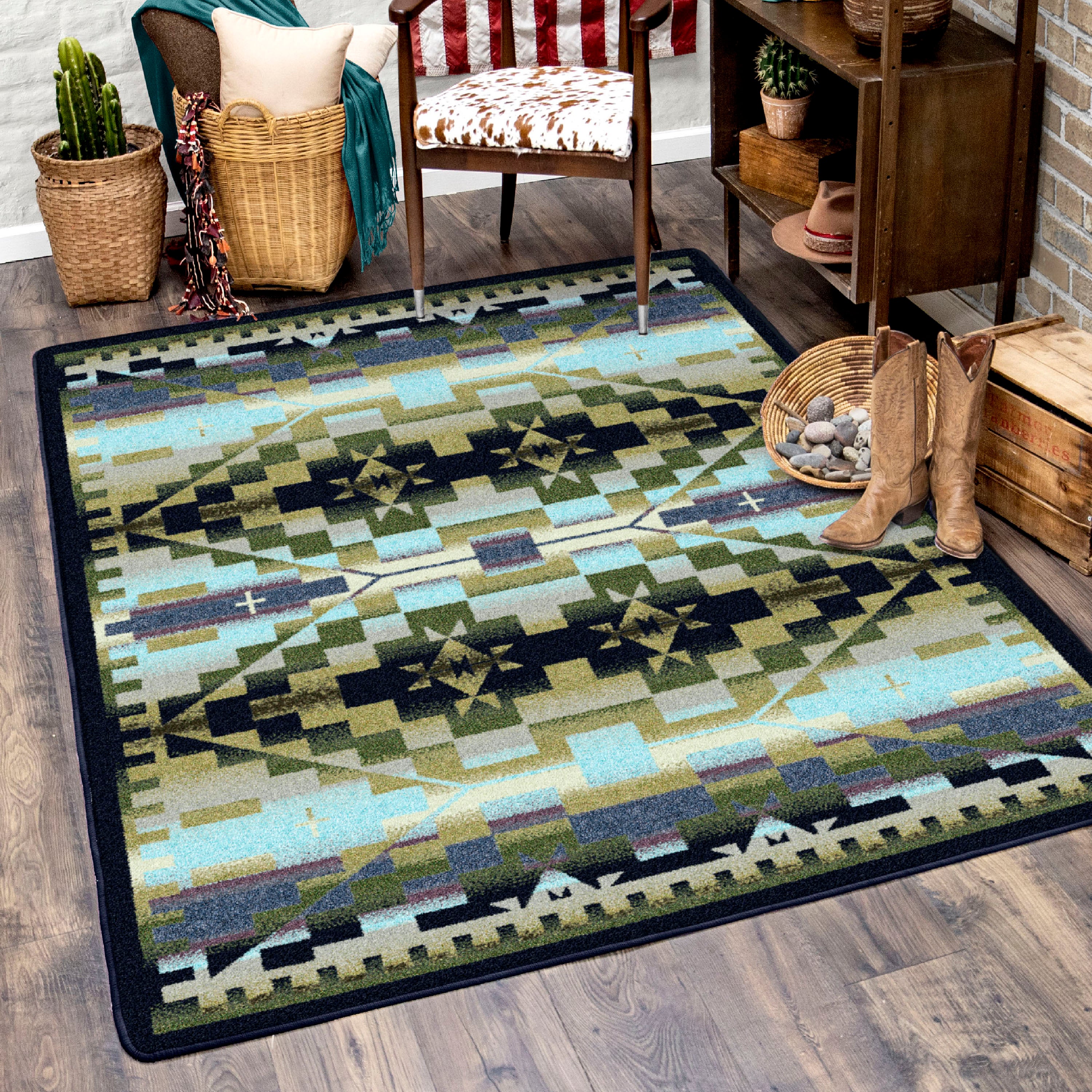 Rainbow Blanket - Blue Shades