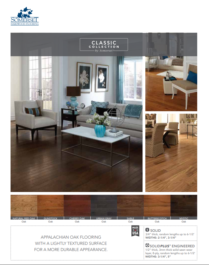 Somerset Oak Classic Collection 1/2" EngineeredHardwood Flooring