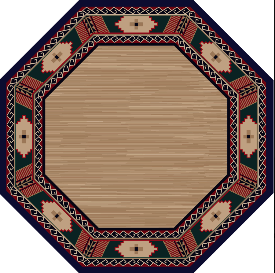 Mesa Border Red and Black