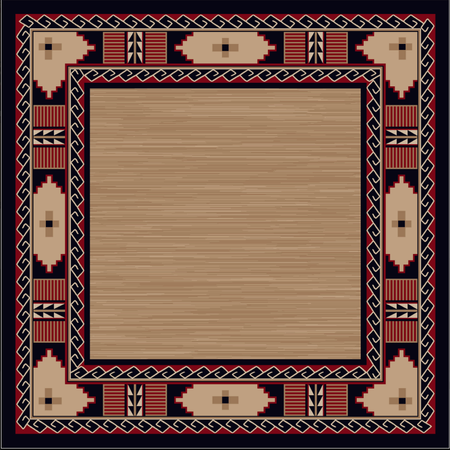 Mesa Border Red and Black