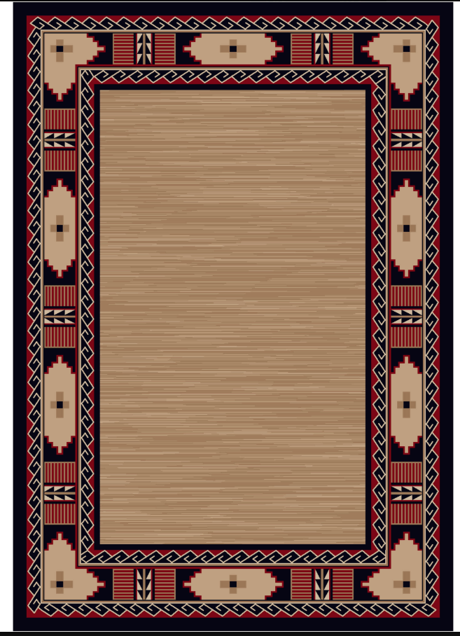Mesa Border Red and Black