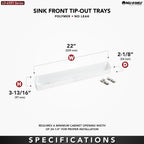 Rev A Shelf Deluxe 30 " Tip-Out Tray for Cabinet Storage