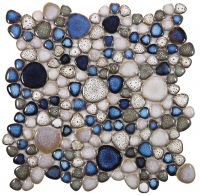 Growing Series Glass Pebble Mosaic Tile