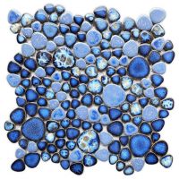 Growing Series Glass Pebble Mosaic Tile