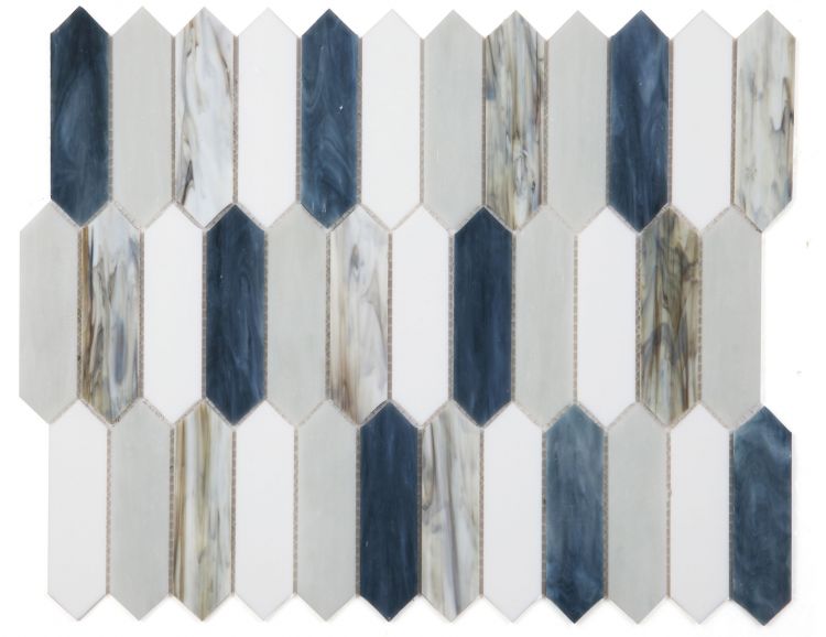 Newport Arrow Glass Mosaic 10.25 x 12.5