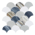 Newport Scale Glass Mosaic 9.5 x 9.75