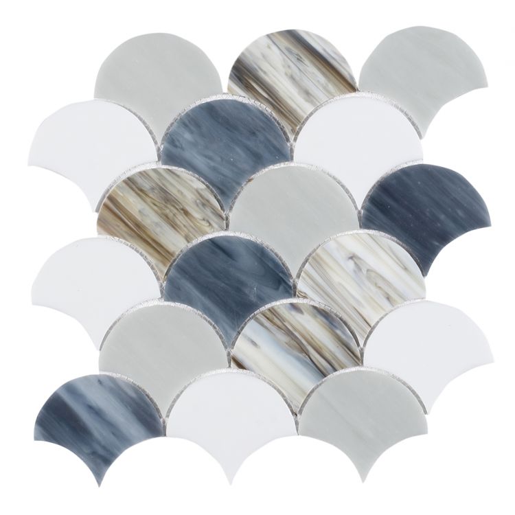 Newport Scale Glass Mosaic 9.5 x 9.75
