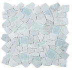 Glass & Marble Pebble Mosaic Tile