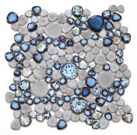 Growing Series Glass Pebble Mosaic Tile