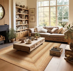 Cookie Dough Braided Jute Rug