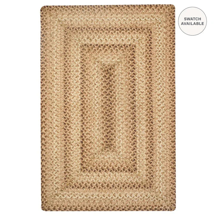 Cookie Dough Braided Jute Rug