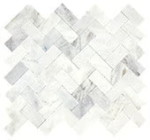 Daphne White, Herringbone, Straight Edge, Mix