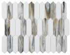 Newport Arrow Glass Mosaic 10.25 x 12.5