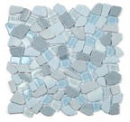 Glass & Marble Pebble Mosaic Tile