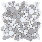 Growing Series Glass Pebble Mosaic Tile