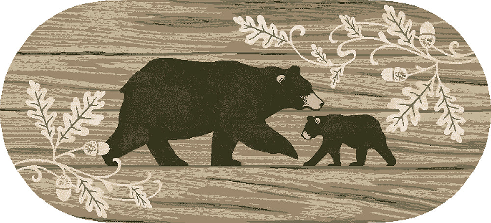 Cozy Cabin - Foliage Bear (Tan)