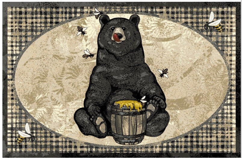 Cozy Cabin - Honey Bear Black (Black)