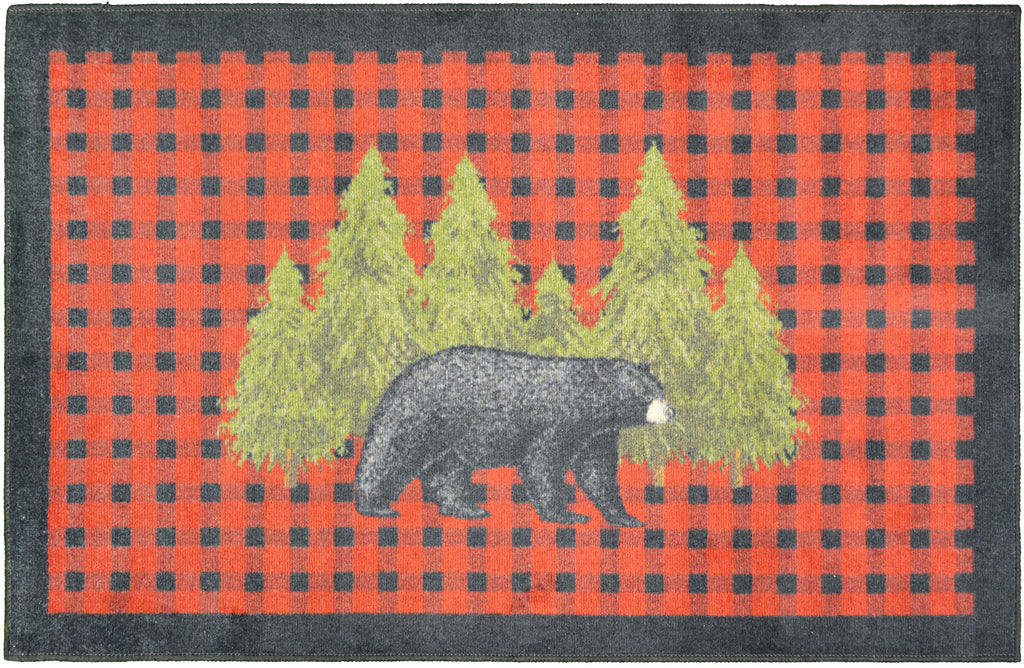 Cozy Cabin - Pine Bear (Red)