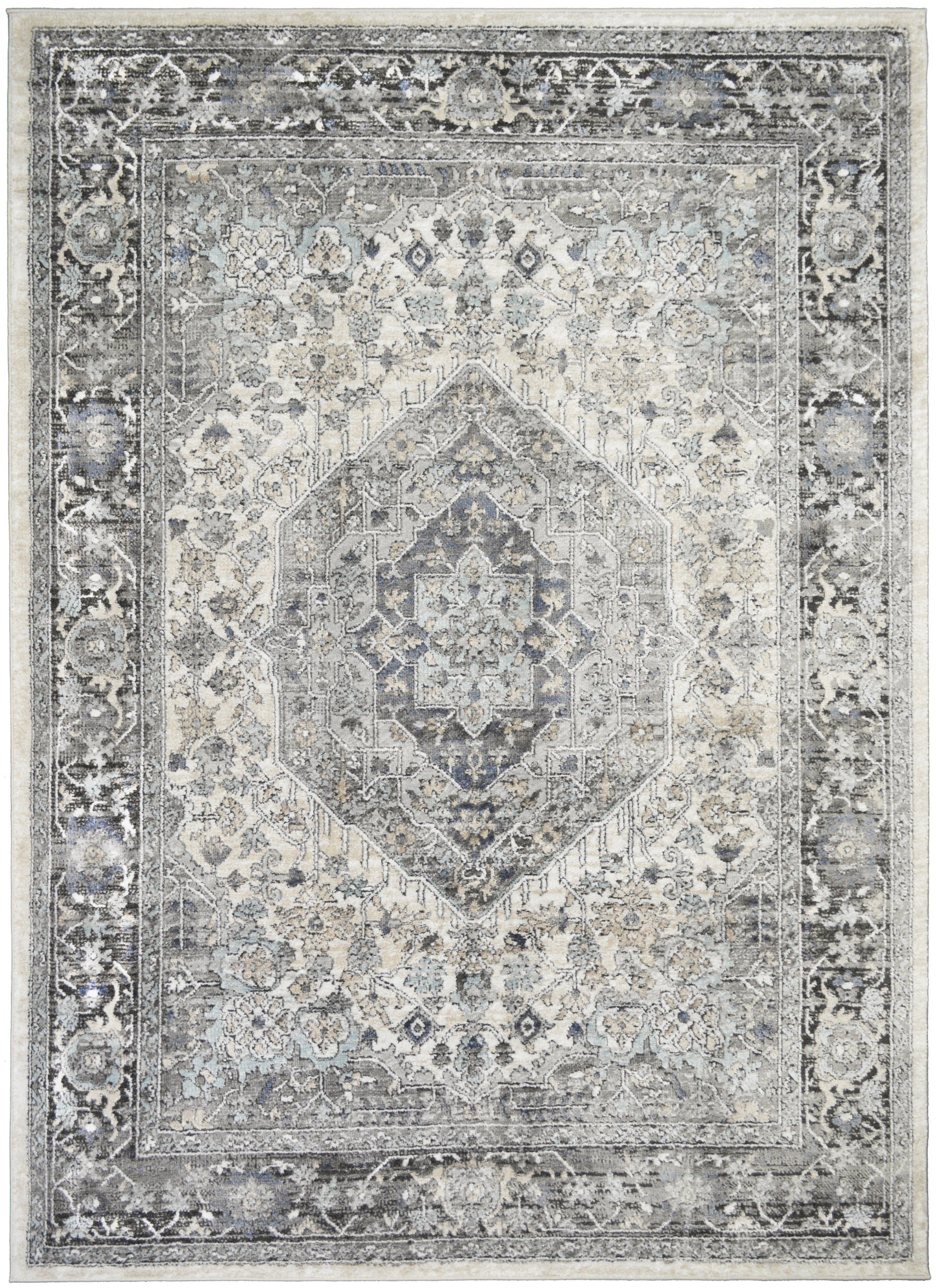 Firenze - Rosetta (Ivory/Gray)