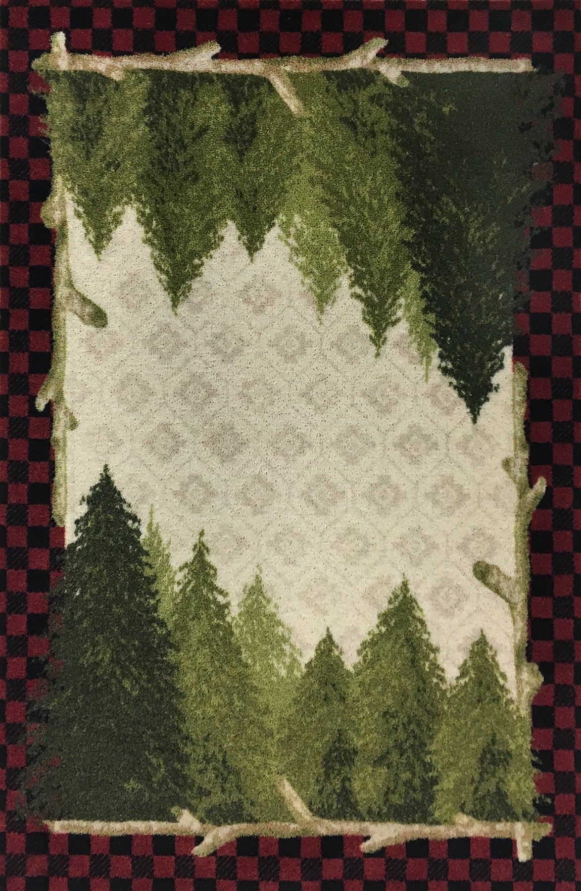 Cozy Cabin - Pine Plaid (Red)